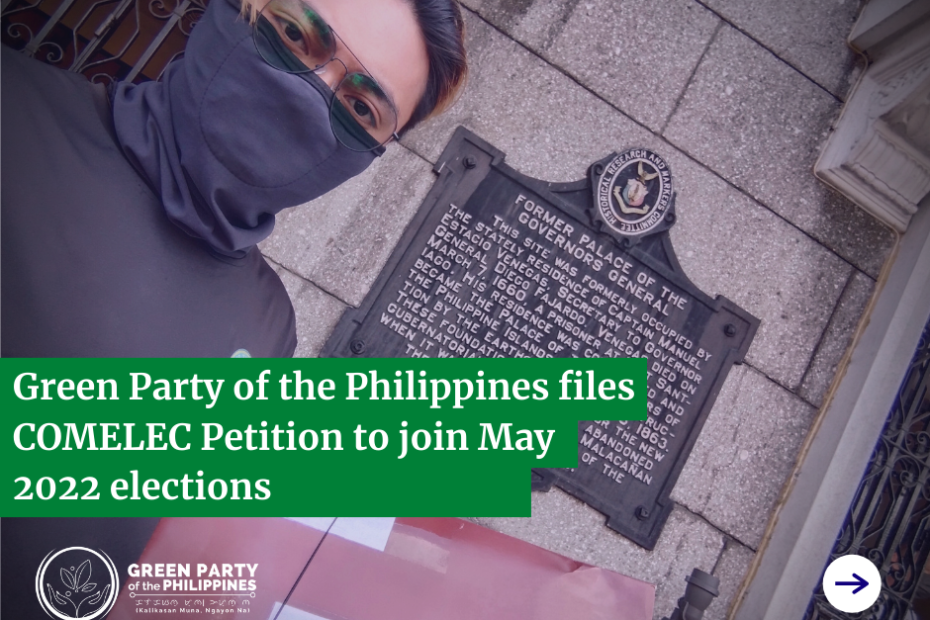 Green Party of the Philippines files COMELEC Petition to join May 2022 elections
