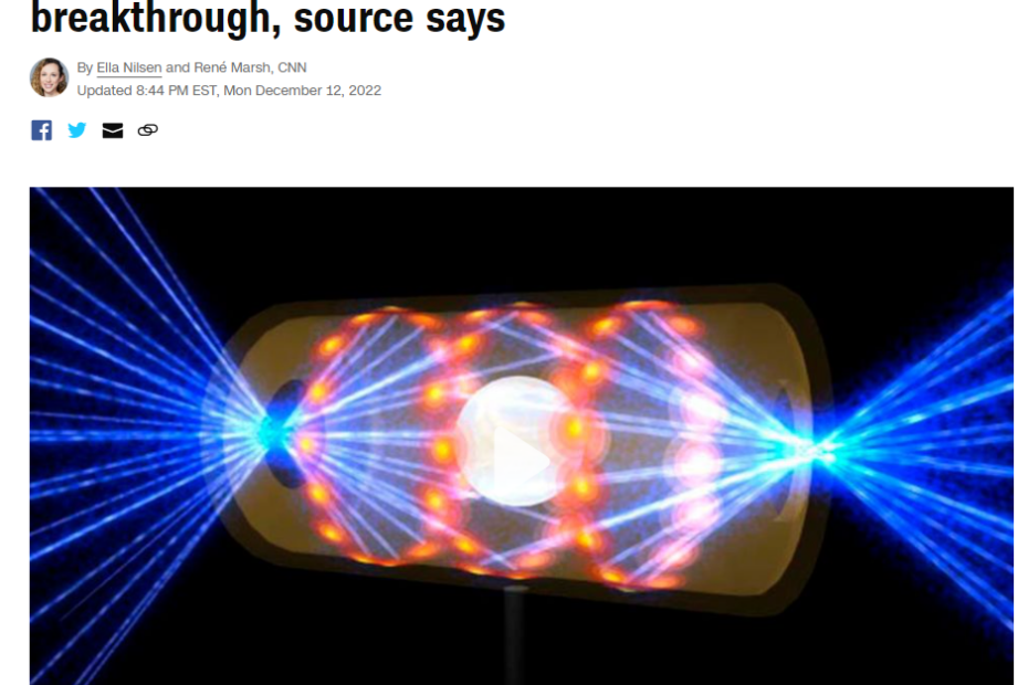 Green News: Nuclear Fusion Breakthrough May Solve Clean Energy Problem