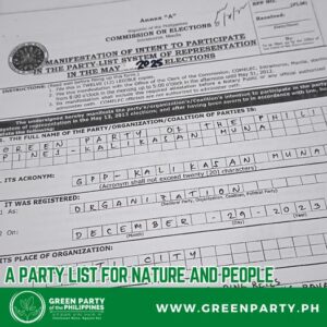 Green Party of the Philippines GPP Kalikasan Muna 2025 party list elections